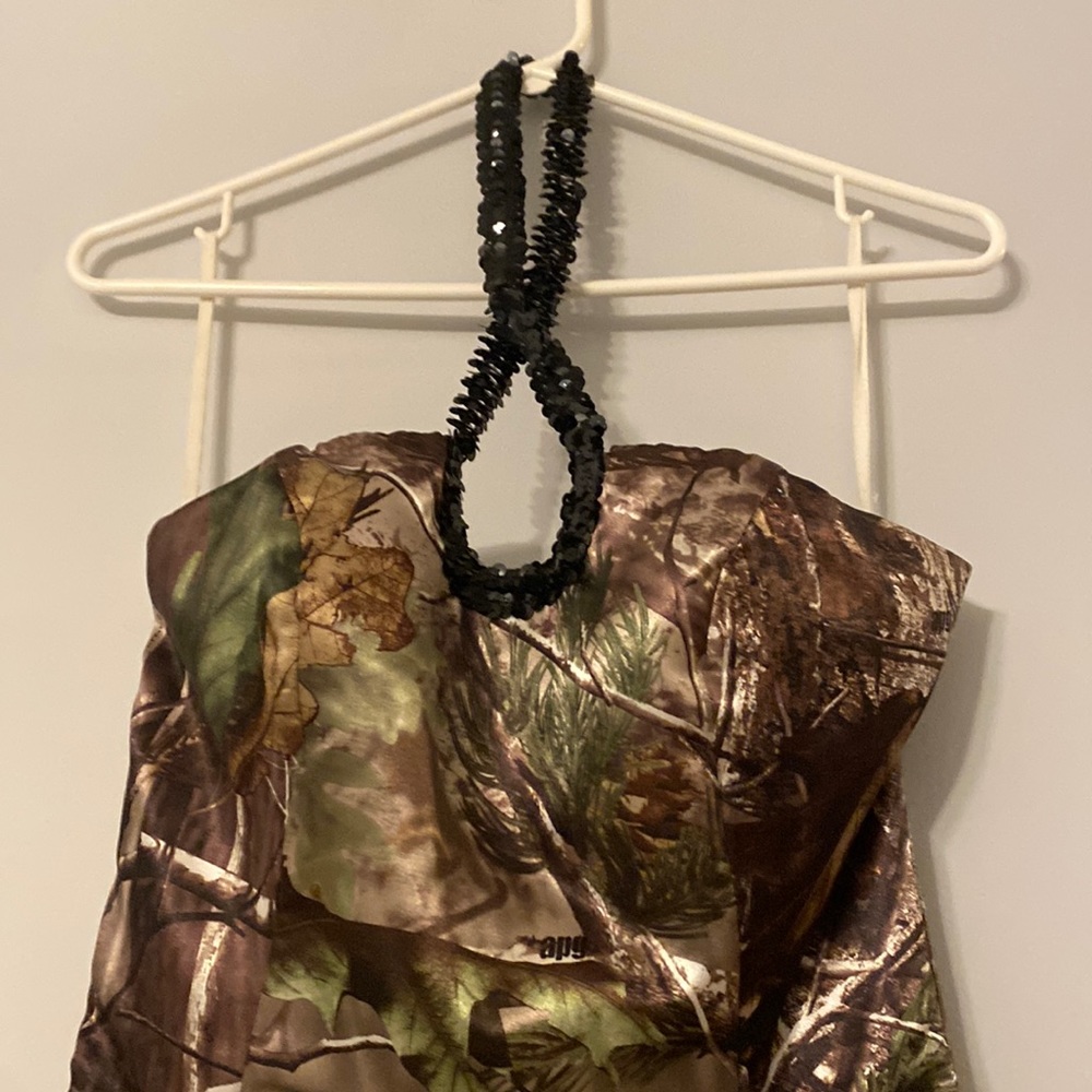 Real tree camouflage formal dress 100% inches polyester